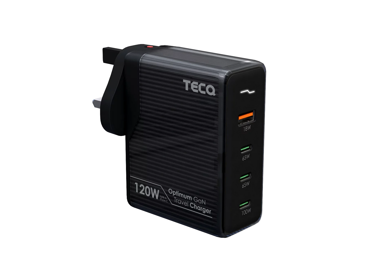 TECQ 120W Optimum GaN 4USB Travel Charger