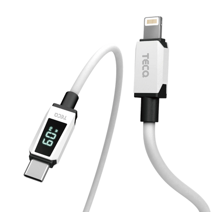 TECQ Wiry Max2 60W MFI Real-Time Display C to Lightning cable