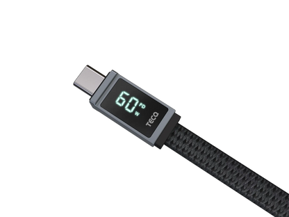 TECQ Wiry Max 60W Real-Time Display C to Lightning cable