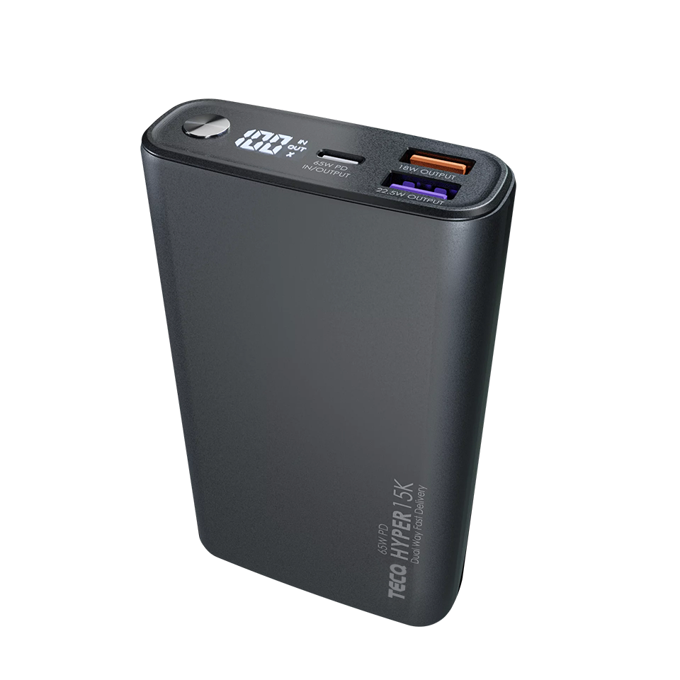 TECQ Hyper15K 15000mAh 65W PD Powerbank