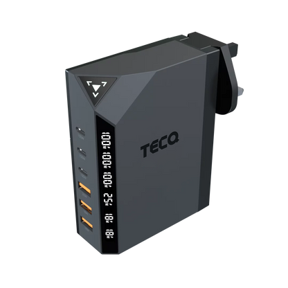 TECQ EXINNO 120W Real-time Wattage Panel 6Ports USB Charger