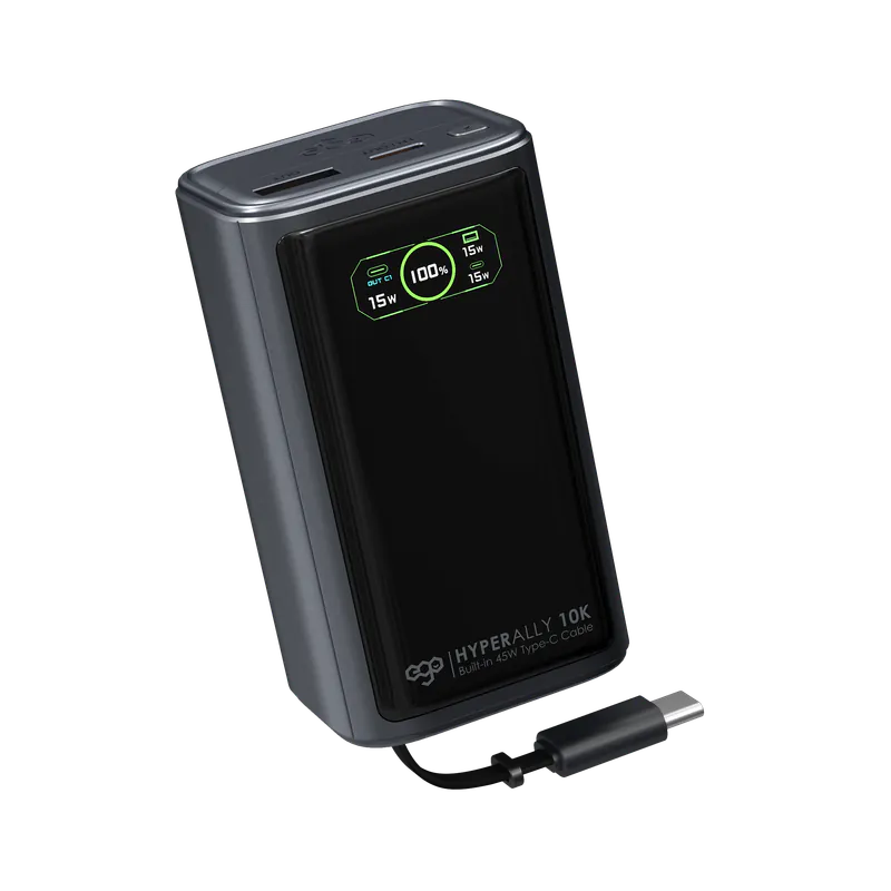 Hyper Ally 10K @45W Built-in cable PowerBank