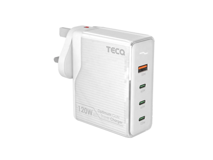 TECQ 120W Optimum GaN 4USB Travel Charger